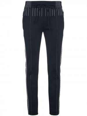 Спортивные брюки с контрастной строчкой Valentino. Цвет: синий