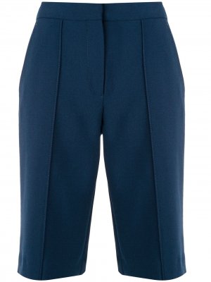 Саржевые шорты Victoria Beckham. Цвет: синий