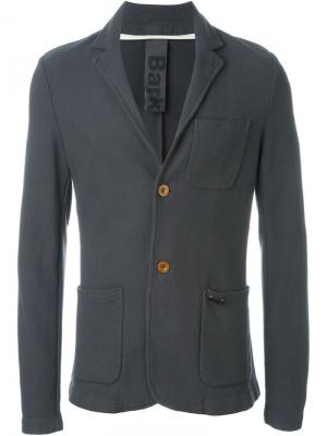 Пиджак с накладными карманами Bark. Цвет: синий