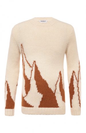 Шерстяной свитер Dondup. Цвет: кремовый