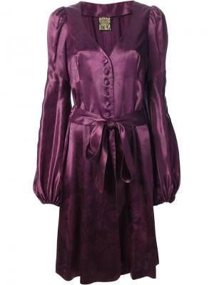Костюм с платьем и брюками Biba Vintage. Цвет: розовый и фиолетовый