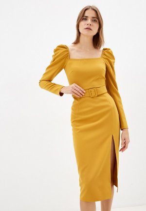 Платье Kira Plastinina. Цвет: желтый