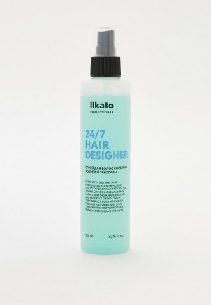 Спрей для волос Likato Professional солевой текстурирующий волос. 200 мл. Цвет: прозрачный