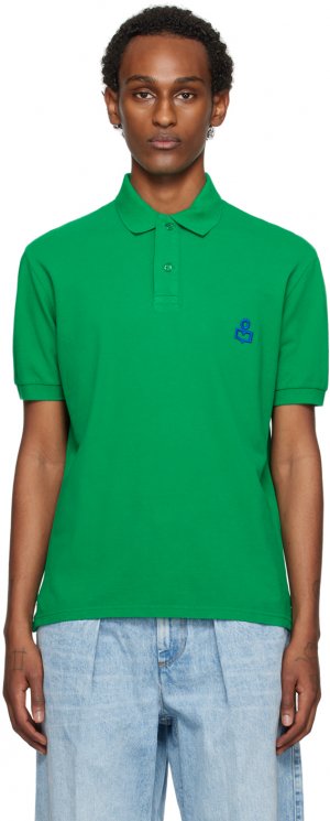 Зеленая футболка-поло «Афко» Isabel Marant