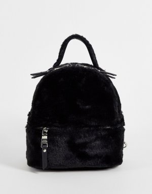 Черный рюкзак из искусственного меха Bvesa-Черный цвет Steve Madden