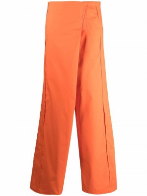 Широкие брюки с завышенной талией Sunnei. Цвет: оранжевый