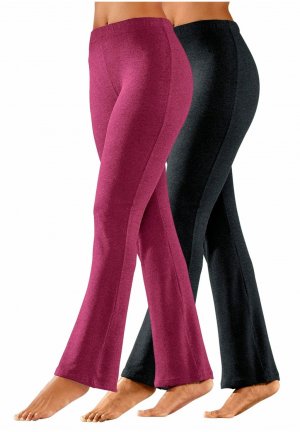 Спортивные брюки 2-ER PACK LASCANA, цвет schwarz + himbeere Lascana