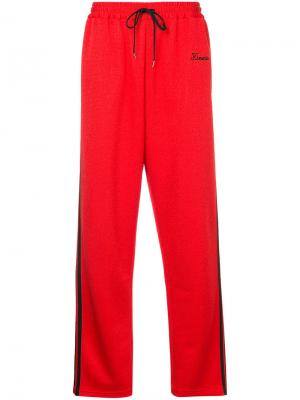 Фактурные трикотажные спортивные брюки G.V.G.V.. Цвет: красный