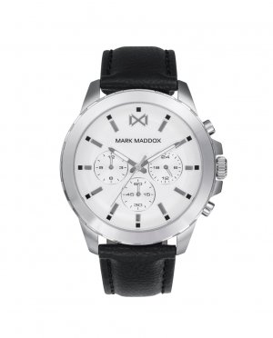 Многофункциональные мужские часы Marais из стали с черным ремешком , черный Mark Maddox