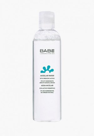 Мицеллярная вода Babe Laboratorios для чувствительной кожи лица и глаз с пребиотиком, 400 мл. Цвет: прозрачный