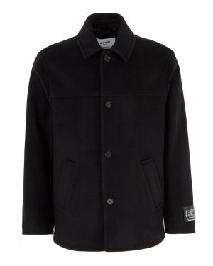 Шерстяная куртка MSGM. Цвет: черный