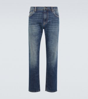 Укороченные прямые джинсы , синий Dolce&Gabbana
