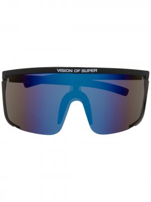 Солнцезащитные очки-маска Vision Of Super. Цвет: черный