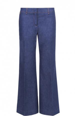 Укороченные расклешенные джинсы со стрелками Emilio Pucci. Цвет: синий