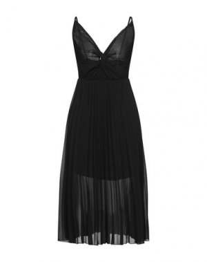 Платье миди CROCHÈ. Цвет: черный