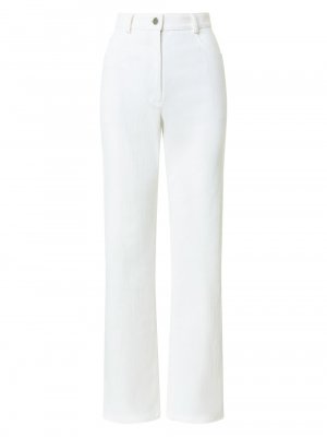 Эластичные прямые джинсы Conor со средней посадкой Akris punto, кремовый Punto