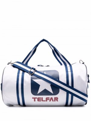 Дорожная сумка с логотипом из коллаборации Converse Telfar. Цвет: синий