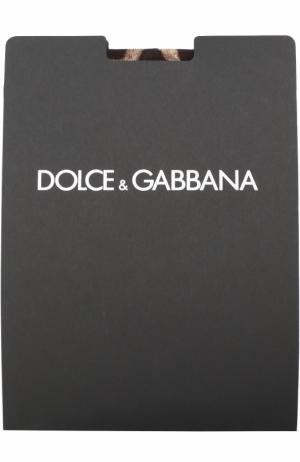Колготки с леопардовым принтом Dolce & Gabbana. Цвет: леопардовый