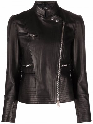Cropped zipped biker jacket DONDUP. Цвет: черный
