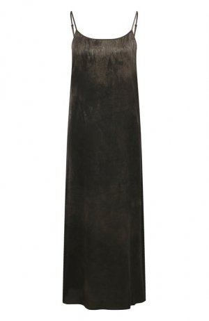 Шелковое платье Uma Wang. Цвет: серый