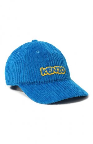 Хлопковая бейсболка Kenzo. Цвет: синий