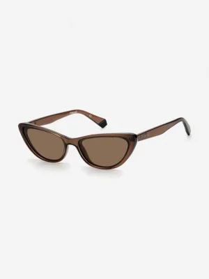 Солнцезащитные очки женские, Коричневый Polaroid. Цвет: коричневый