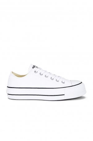 Кроссовки Chuck Taylor All Star Platform Canvas Low Tops, цвет White & Black Converse