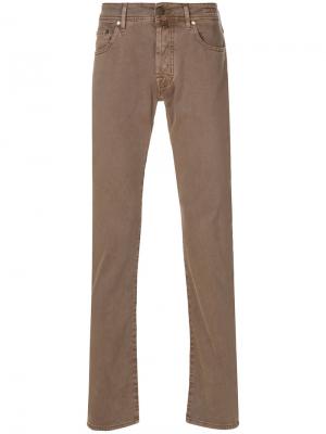 Классические брюки Comfort Jacob Cohen. Цвет: коричневый