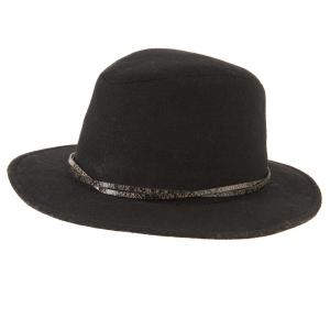 Шляпа Fedora La Redoute Collections. Цвет: черный
