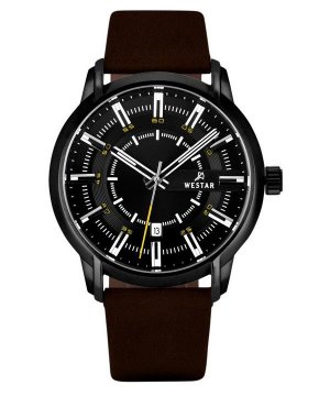 Profile Кожаный ремешок Кварцевые мужские часы с черным циферблатом 50228BBN523 Westar
