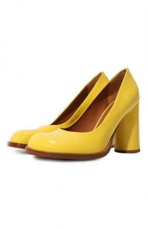 Кожаные туфли Cloe Mattia Capezzani. Цвет: жёлтый