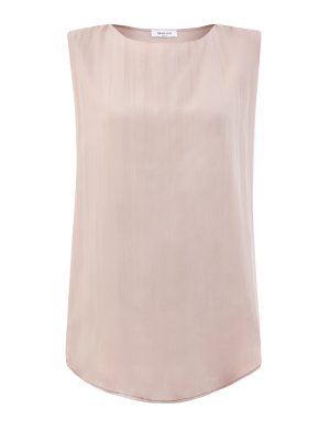 Блуза из тонкого шелка и вискозы с цепочкой Punto Luce FABIANA FILIPPI. Цвет: розовый