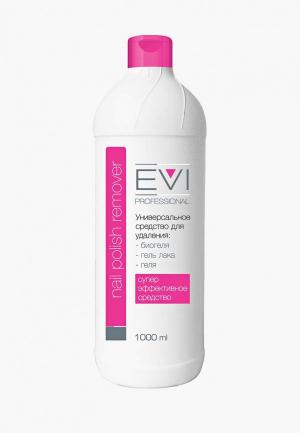 Средство для снятия лака EVI Professional биогеля, геля, гель-лака 1000 мл.. Цвет: прозрачный