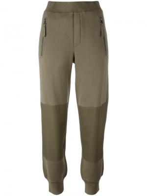 Спортивные брюки Helmut Lang. Цвет: зелёный