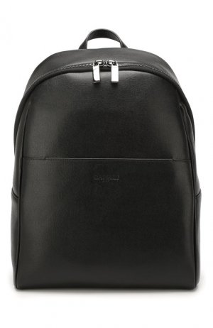 Кожаный рюкзак Canali. Цвет: чёрный