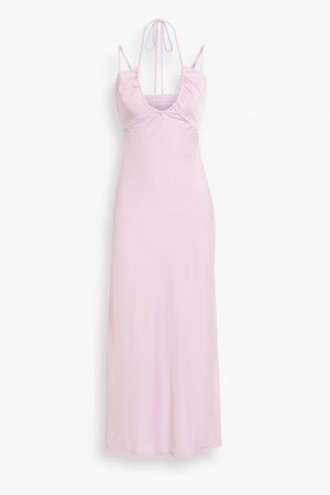 Атласное платье миди Sienna с вырезами , пастельно-розовый A.L.C.