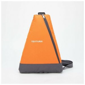 Рюкзак, серый, оранжевый Textura. Цвет: серый