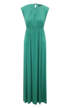 Платье из вискозы Pietro Brunelli. Цвет: зелёный