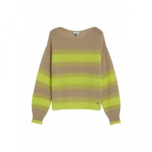 Пуловер , размер XL, коричневый Cinque. Цвет: коричневый/зеленый/лайм