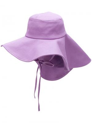 Шляпа с большими полями Rejina Pyo. Цвет: фиолетовый