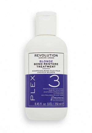 Маска для волос Revolution Haircare Blonde Plex 3 Bond Restore Treatment, 250 мл. Цвет: прозрачный