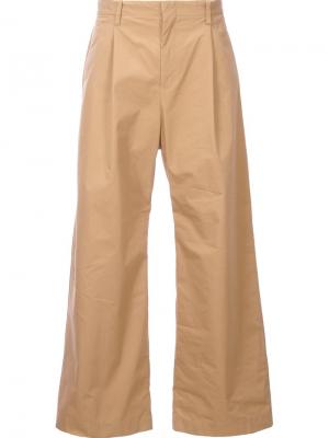 Широкие брюки Yoshio Kubo. Цвет: коричневый