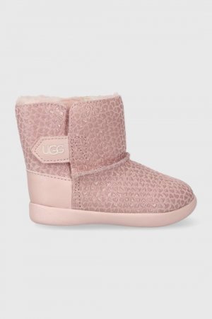 Детские кожаные зимние ботинки T KEELANEL HEARTS Ugg, розовый UGG