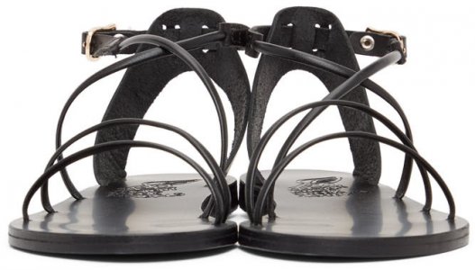 Black Meloivia Sandals Ancient Greek. Цвет: black