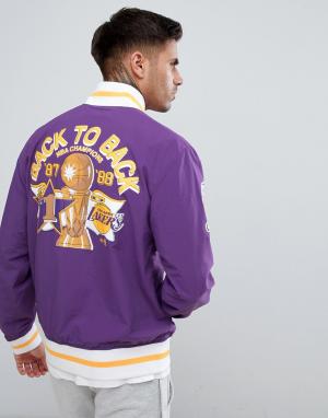 Спортивная куртка NBA L.A.Lakers Mitchell & Ness. Цвет: фиолетовый
