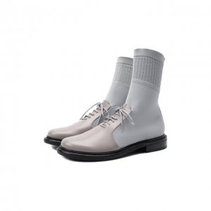 Комбинированные ботинки Giorgio Armani. Цвет: серый