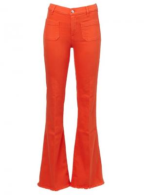 Расклешенные джинсы The Seafarer. Цвет: жёлтый и оранжевый