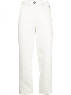 Укороченные брюки Lemaire. Цвет: белый