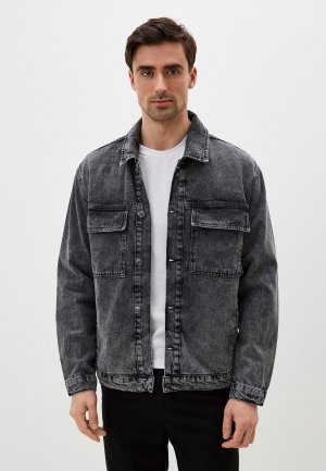 Куртка джинсовая Concept Club. Цвет: серый