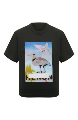 Хлопковая футболка Heron Preston. Цвет: чёрный